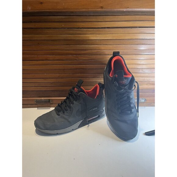 RARE NIKE AIR MAX 90 MID WINTER ANTHRACITE BLACK RED MEN’S 12  806850 006
